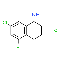 5,7-Dichloro-1,2,3,4-tetrahydronaphthalen-1-amine hydrochloride Structure