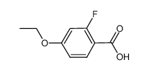 4-乙氧基-2-氟苯甲酸结构式