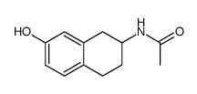 N-(1,2,3,4-四氢-7-羟基-2-萘基)乙酰胺结构式