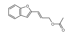 3-(benzofuran-2-yl)allyl acetate Structure