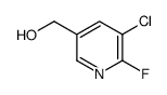 (5-Chloro-6-fluoro-3-pyridinyl)methanol Structure