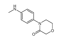 4-(4-(methylamino)phenyl)morpholin-3-one结构式
