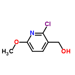 (2-氯-6-甲氧基吡啶-3-基)甲醇结构式