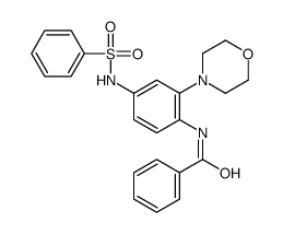 BENZAMIDE, N-[2-(4-MORPHOLINYL)-4-[(PHENYLSULFONYL)AMINO]PHENYL]-结构式