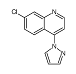 7-Chloro-4-pyrazol-1-yl-quinoline Structure