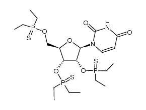 2',3',5'-O-tris-diethylphosphinothioyluridine结构式