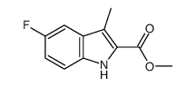 Methyl 5-fluoro-3-methyl-1H-indole-2-carboxylate Structure