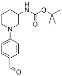 1-(4-FORMYL-PHENYL)-PIPERIDIN-3-CARBAMIC ACID TERT-BUTYL ESTER Structure