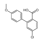 4-chloro-2-(4-methoxyphenyl)benzoic acid结构式