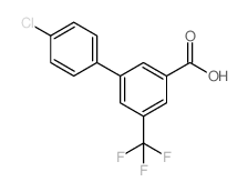 3-(4-氯苯基)-5-三氟甲基苯甲酸结构式