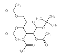 b-D-Glucopyranoside,1,1-dimethylethyl, tetraacetate (9CI) Structure