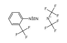 2-(trifluoromethyl)benzenediazonium bis(trifluoromethyl)amide Structure