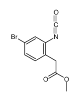 methyl 2-(4-bromo-2-isocyanatophenyl)acetate Structure