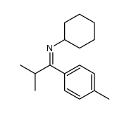 N-[(isopropyl)(p-tolyl)methylene]cyclohexanamine结构式
