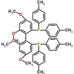 (S)-2,2'-双(对甲苯基膦基)-4,4',6,6'-四甲氧基)-1,1'-联苯结构式