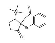 (2R,3S)-2-allyl-2-(phenylselanyl)-3-(trimethylsilyl)cyclopentanone Structure