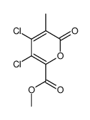 methyl 3,4-dichloro-5-methyl-6-oxopyran-2-carboxylate结构式