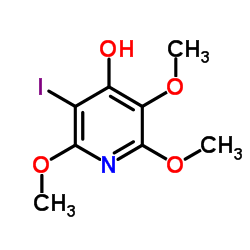 3-Iodo-2,5,6-trimethoxy-4-pyridinol结构式