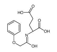 (2S)-2-[(2-phenoxyacetyl)amino]pentanedioic acid Structure