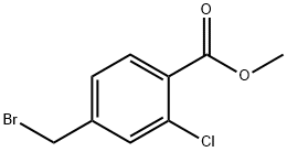 4-(溴甲基)-2-氯苯甲酸甲酯结构式