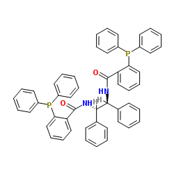 N,N'-[(1S,2S)-1,2-二苯基-1,2-乙二基]双[2-二苯基膦苯甲酰胺]结构式