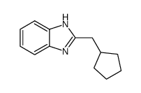 1H-Benzimidazole,2-(cyclopentylmethyl)-(9CI) Structure