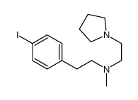 N-(2-(4-iodophenyl)ethyl)-N-methyl-2-(1-pyrrolidinyl)ethylamine Structure