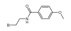 N-(2-bromoethyl)-p-methoxybenzamide结构式