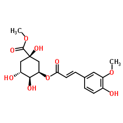 甲基 5-O-阿魏酰奎尼酸酯结构式