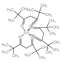 三(2,2,6,6-四甲基-3,5-庚二酮酸)钐(III)结构式