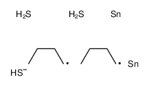 butyl-[butyl(sulfanylidene)stannanyl]sulfanyl-sulfanylidenetin Structure