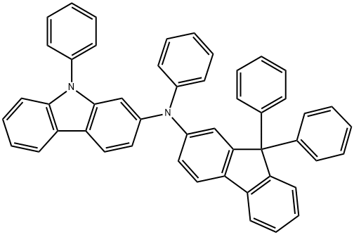 N-(9,9-Diphenyl-9H-fluoren-2-yl)-N,9-diphenyl-9H-carbazol-2-amine Structure