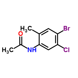N-(4-Bromo-5-chloro-2-methylphenyl)acetamide Structure