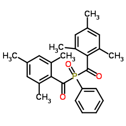 苯基双(2,4,6-三甲基苯甲酰基)氧化膦结构式