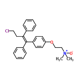 (2-{4-[(1Z)-4-Chloro-1,2-diphenyl-1-buten-1-yl]phenoxy}ethyl)dimethylamine oxide结构式