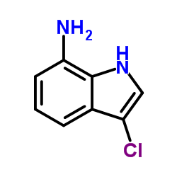 3-氯-1H-吲哚-7-胺结构式
