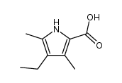 4-ethyl-3,5-dimethyl-1H-pyrrole-2-carboxylic acid结构式