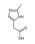(2-Methyl-1H-imidazol-4-yl)acetic acid结构式