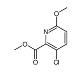 3-溴-6-甲氧基吡啶甲酸甲酯结构式