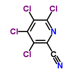 3,4,5,6-四氯吡啶-2-甲腈结构式
