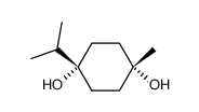 cis-1,4-dihydroxy-1-isopropyl-4-methylcyclohexane结构式