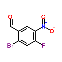 2-Bromo-4-fluoro-5-nitrobenzaldehyde结构式