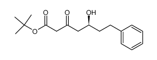 (S)-5-hydroxy-3-oxo-7-phenyl-heptanoic acid tert-butyl ester Structure