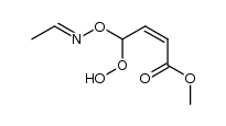 (2Z)-methyl 4-((ethylideneamino)oxy)-4-hydroperoxybut-2-enoate结构式