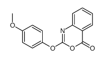 2-(4-methoxyphenoxy)-3,1-benzoxazin-4-one Structure