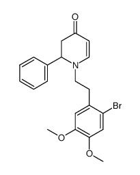 1-(2-bromo-4,5-dimethoxyphenethyl)-2-phenyl-2,3-dihydropyridin-4(1H)-one Structure
