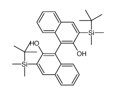 3-[tert-butyl(dimethyl)silyl]-1-[3-[tert-butyl(dimethyl)silyl]-2-hydroxynaphthalen-1-yl]naphthalen-2-ol Structure
