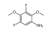 3,5-二氟-2,4-二甲氧基苯胺结构式