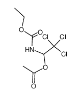 (1-acetoxy-2,2,2-trichloro-ethyl)-carbamic acid ethyl ester Structure
