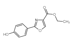 Ethyl 2-(4'-hydroxyphenyl)-1,3-oxazole-4-carboxylate Structure